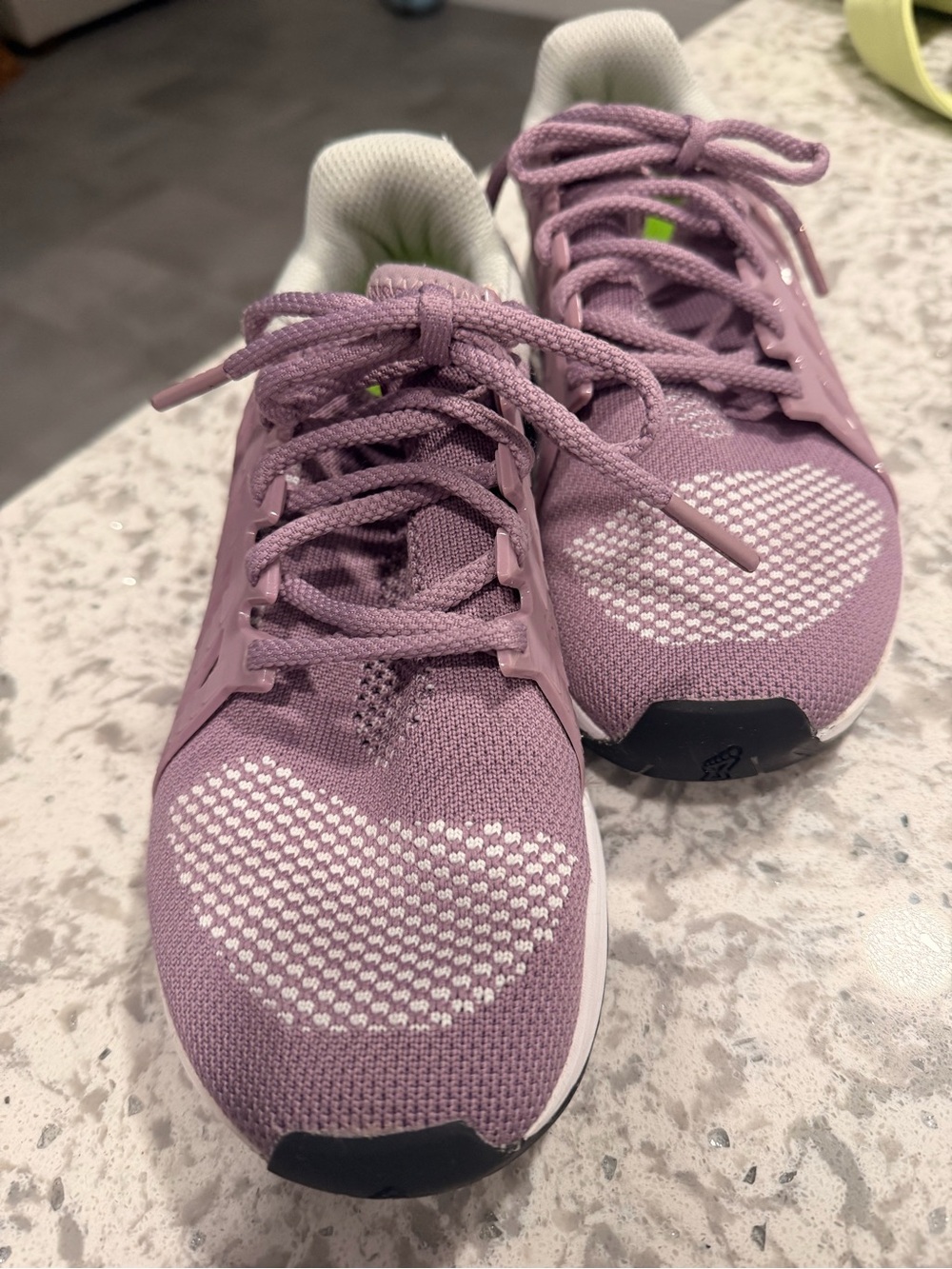 Women’s Lavender Knit Lace-Up training Shoes